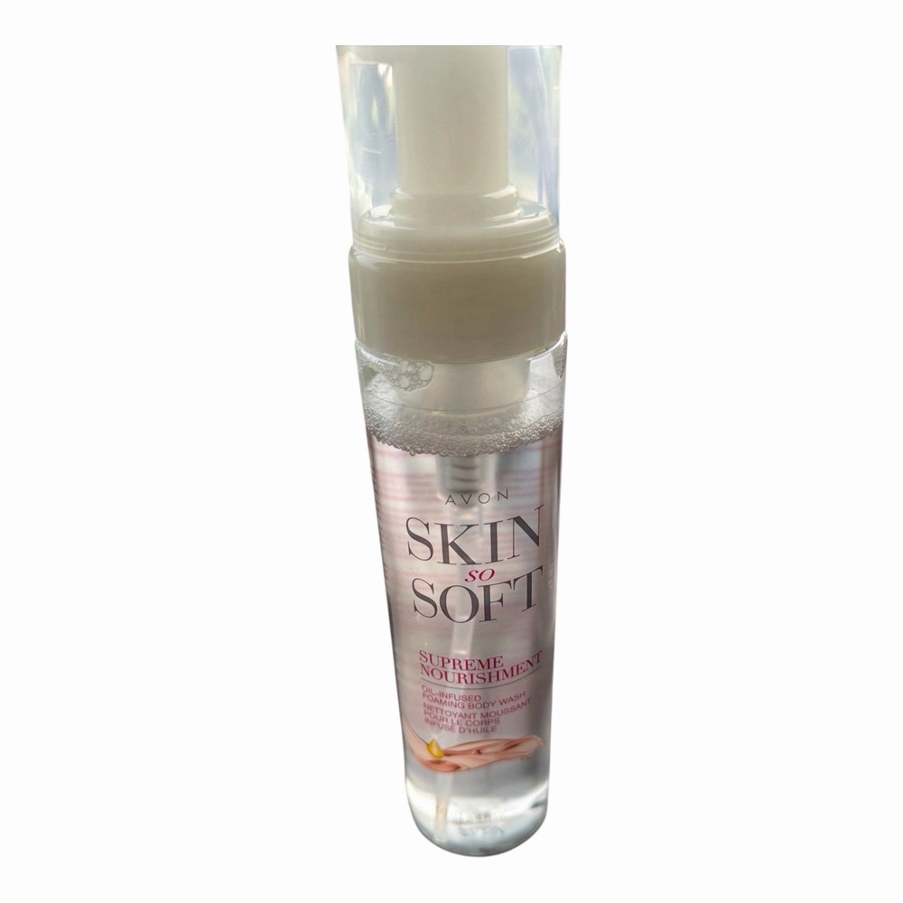 Avon Skin So Soft Supreme Nourishment Oil-Infused FOAMING BODY WASH ~ SEALED/NEW